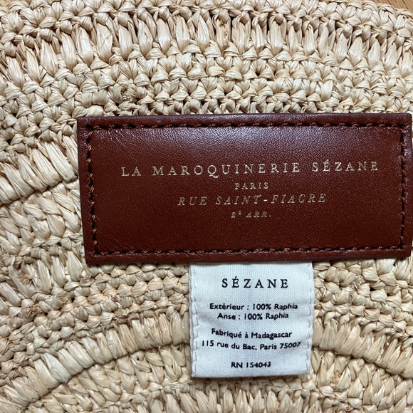 Sézane x Momoni June Basket - Embroidered Multicolored BOUQUET - RARE - Picture 8 of 9